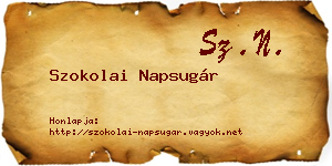 Szokolai Napsugár névjegykártya